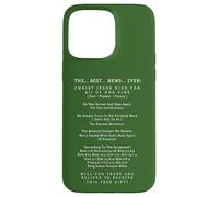 Las Mejores Noticias de la Historia Cristo Jesucristo Salvación eterna Carcasa para iPhone 15 Pro MAX