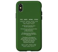 Las Mejores Noticias de la Historia Cristo Jesucristo Salvación eterna Carcasa para iPhone X/XS