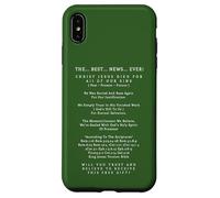 Las Mejores Noticias de la Historia Cristo Jesucristo Salvación eterna Carcasa para iPhone XS MAX