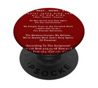 Las Mejores Noticias de la Historia Cristo Jesucristo Salvación eterna PopSockets PopGrip Adhesivo