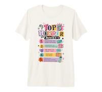 Las Mejores películas de Terror Ansiedad Divertida Humor introvertido Camiseta Premium