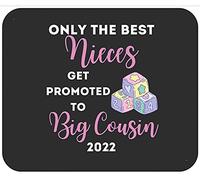 Las Mejores Sobrinas Ascienden A Primas Mayores 2022 Alfombrilla De Ratón Antideslizante Alfombrilla De Escritorio Lavable Mouse Pad para Oficina Hogar Pc 25X30Cm