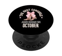 Las Mejores Vaqueras Nacen en Octubre, Regalo de cumpleaños Occidental PopSockets PopGrip Adhesivo
