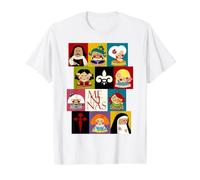 Las Meninas Velázquez Camiseta gráfica económica, Hombre, Blanco, S