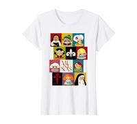Las Meninas Velázquez Camiseta gráfica económica, Mujer, Blanco, XL