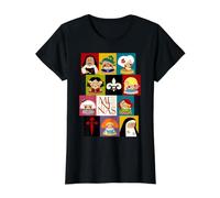 Las Meninas Velázquez Camiseta gráfica económica, Mujer, Negro, XS