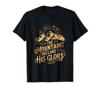 Las montañas declaran gloria Salmo 19:1 Inspirado Camiseta