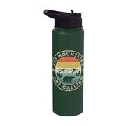 Las montañas están llamando camiseta Retro Vintage Wild Bear Stainless Steel Insulated Water Bottle