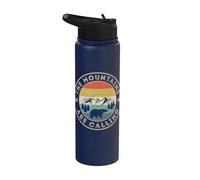Las montañas están llamando camiseta Retro Vintage Wild Bear Stainless Steel Insulated Water Bottle