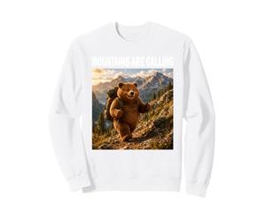 Las montañas Llaman Oso senderista Divertido Aventura Sudadera