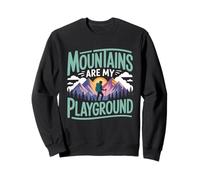 Las montañas Son mi Parque Infantil Senderismo Mochilero Aventura Sudadera