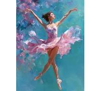 Las Mujeres Bailan Diamond Painting Adultos Kits, 5D Taladro Redondo Diamantes Painting Niños Pintura, Diamant Art Bordado Punto de Cruz Cuadros, Arte Mosaico For Decoración Pared Del 50x70cm hJ8-746