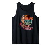 Las Mujeres Bien comportadas RARA Vez Hacen Historia RBG Cita Camiseta sin Mangas