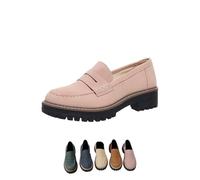 Las Mujeres Dicen Mocasines, Mocasines de Suela Gruesa, Mocasines cómodos con Suela Que Pasa (Pink,42)
