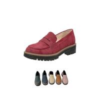 Las Mujeres Dicen Mocasines, Mocasines de Suela Gruesa, Mocasines cómodos con Suela Que Pasa (Red,36)