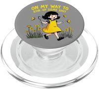 Las mujeres en mi camino a despertar a una chica divertida PopSockets PopGrip para MagSafe