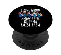 Las Mujeres Fuertes Saben Que Son Ellas criarlas Rosie Riveter PopSockets PopGrip Adhesivo