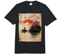 Las Mujeres japonesas y el árbol de Cerezo en Flor de Madera japonés Comfort Colors Adult Heavyweight T-Shirt