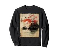 Las Mujeres japonesas y el árbol de Cerezo en Flor de Madera japonés Sudadera