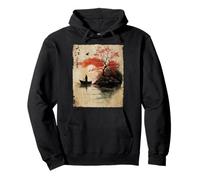 Las Mujeres japonesas y el árbol de Cerezo en Flor de Madera japonés Sudadera con Capucha