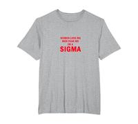 Las Mujeres me aman Los Hombres me temen Soy un Hombre Sigma - Alpha Introvert Camiseta, Hombre Tallas Grandes, Gris Jaspeado, 4X Alto