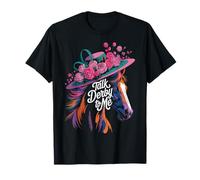 Las mujeres me hablan de Derby Funny Horse Racing Lover en el día del Derby Camiseta