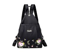 Las mujeres mochila monedero casual ligero viaje escuela bandolera elegante mochilas para damas, Negro , Talla única para todos, Mochilas de viaje