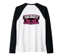 Las Mujeres no están seguras de cuál es mi Animal Espiritual, Pero Tiene Rabia Camiseta Manga Raglan