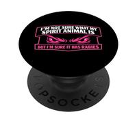 Las Mujeres no están seguras de cuál es mi Animal Espiritual, Pero Tiene Rabia PopSockets PopGrip Adhesivo