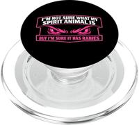 Las Mujeres no están seguras de cuál es mi Animal Espiritual, Pero Tiene Rabia PopSockets PopGrip para MagSafe
