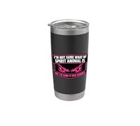 Las mujeres no están seguras de cuál es mi animal espiritual, pero tiene rabia Vaso térmico de acero inoxidable de doble pared