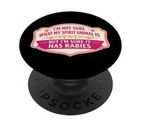 Las Mujeres no están seguras de qué es el Animal Espiritual, Pero Tiene una Broma sobre la Rabia PopSockets PopGrip Adhesivo