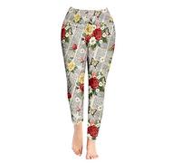 Las mujeres Pantalones de Yoga Largo Gimnasio Legging Entrenamiento Ejecución Deportes Medias Elásticas Cintura Alta Impresión Digital de Secado Rápido Fitness Leggings 005-XXXL