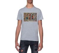 Las Mujeres Que Se Portan Bien RARA Vez Hacen Historia Camiseta De Manga Corta con Cuello Redondo Gris para Hombre T-Shirt Short Sleeve Grey Crewneck tee For Men