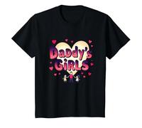 Las niñas de papá: Impresionante como el Amor Familiar de mis Hijas Camiseta, Niños, Negro, 2 años