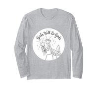 Las niñas serán Las Mantis Rezando Las niñas Manga Larga