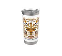 Las niñas serán niñas mantis rezando arte popular Vaso térmico de acero inoxidable de doble pared