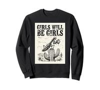 Las niñas serán niñas Mantis Rezando Cactus Desert Sudadera