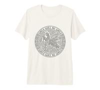 Las niñas serán niñas Mantis Rezando Mandala Celta Camiseta Premium