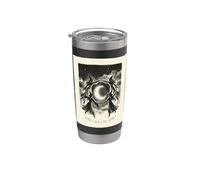 Las niñas serán niñas Witch Circle Moon Magic Celestial Vaso térmico de acero inoxidable de doble pared