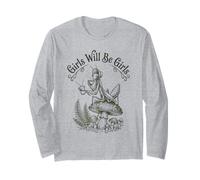 Las niñas serán voluntad Chicas Mantis Rezando Bebiendo té Manga Larga