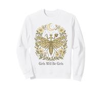 Las niñas serán Will Girls Rezando Mantis Boho Celestial Sudadera