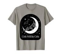 Las niñas serán Will Girls Rezando Mantis Luna Celestial Camiseta