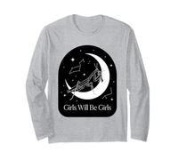 Las niñas serán Will Girls Rezando Mantis Luna Celestial Manga Larga