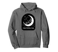 Las niñas serán Will Girls Rezando Mantis Luna Celestial Sudadera con Capucha