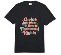 Las niñas Solo Quieren Tener Feminista Fundamental en Derechos Humanos Comfort Colors Adult Heavyweight T-Shirt
