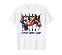 Las niñas van a ser brujas de Halloween, lindo escuadrón de brujas Camiseta