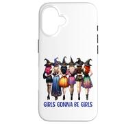 Las niñas van a ser brujas de Halloween, lindo escuadrón de brujas Carcasa para iPhone 16