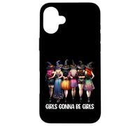 Las niñas van a ser brujas de Halloween, lindo escuadrón de brujas Carcasa para iPhone 16 Plus