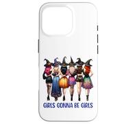Las niñas van a ser brujas de Halloween, lindo escuadrón de brujas Carcasa para iPhone 16 Pro